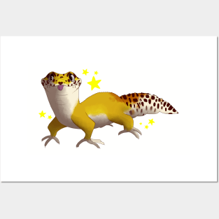leopard gecko Posters and Art
